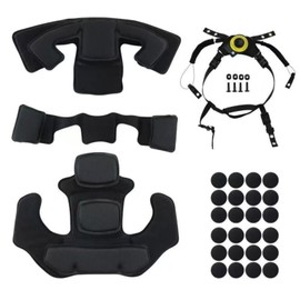 GWEUZMALL Helmet Chin Strap and Memory Foam Padding Kit - Protective Insert Compatible with ACH, MICH, Team Wendy, FMA, EXF Helmets