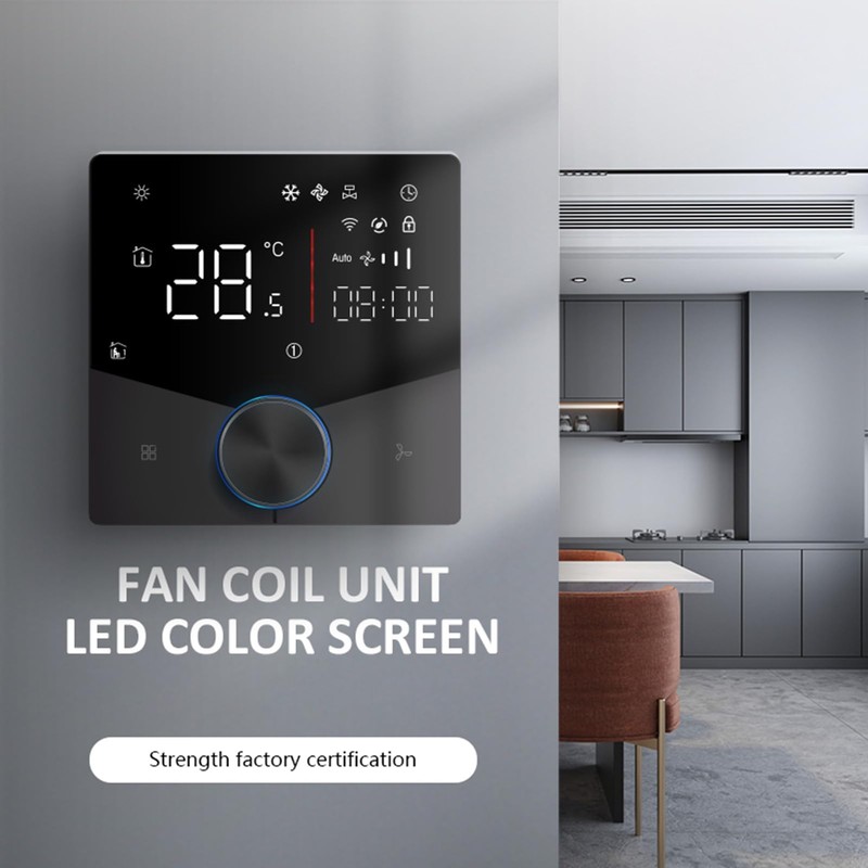 Smart Air Conditioner Controller, WiFi Thermostat LED Panel with Capacitive