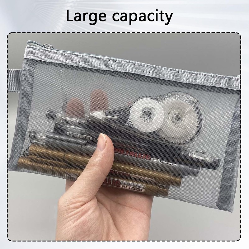 selcouth yyds 2 Pcs Pencil Case Large Capacity,Clear Pencil for