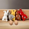 Healifty 20 Pcs Plastic Easter Eggs 2.2 Inch Paintable Eggs