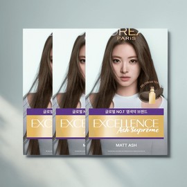 L'Oréal Paris 로레알파리 애쉬슈프림 3개 세트 [애쉬 슈프림 6.11호 X 3] L'Oréal Paris Ash Supreme 3-Pack [Ash Supreme No. 6.11 X 3]