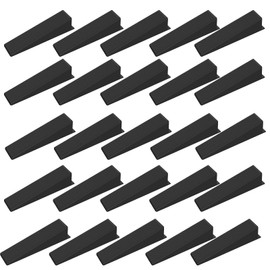 Fence Panel Wedges to Stop Rattling Fence Wedges Plastic Wedges Levelling Fence Panel Noise Stoppers Tile Leveling Wedges for Rattling Fences (black-20pcs)