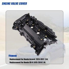 Engine Valve Cover with Gasket Replacement For Honda CR-V 2015 2016 2017 2018 2019 Accord 2013 2014 2015 2016 2017 2.4L Replace 12310-RDF-A01 12310RDFA01 123105-A2A-01 123105A2A01