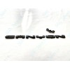 GMC OVERLAY 1PC Gloss Black Rear Tailgate Canyon Letter Emblem
