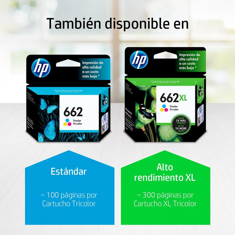 Cartucho de tinta HP 662XL Tricolor Original (CZ106AL)