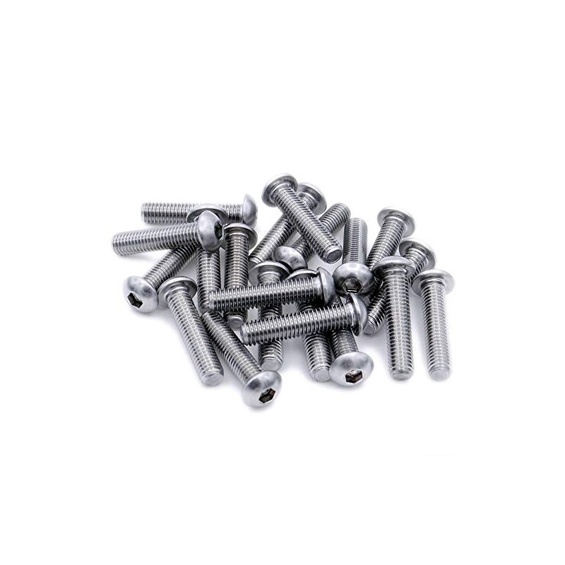 M5 (5mm x 10mm) Hex Socket Button Machine Screw (Bolt)