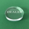 YH Poker Transparent Dealer Button - Crystal Casino Dealer for