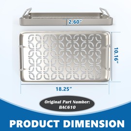 Stainless Steel Fish & Veggie Grill Tray for Traeger Grill Basket BAC610