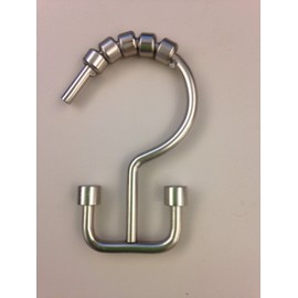 SKL Home by Saturday Knight Ltd. Double Hang Shower Curtain Hooks, Chrome