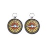 ARFUKA 2pcs Portable Compass Mini Orienteering Compass Pocket Hiking Compasses