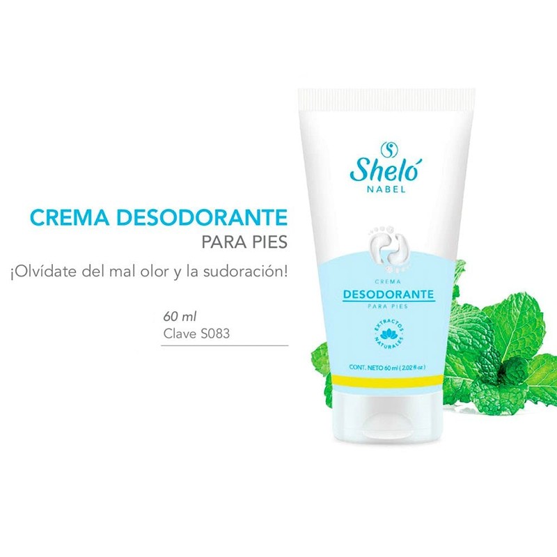 Desodorante para pies con Triclosán y extractos naturales