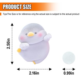 GAOLAOSY Cute Penguin Car Rearview Mirror Decoration, Cartoon Funny Mini Car Dashboard Ornaments, Universal Aesthetic Automotive Interior Accessories for Women Men Present (Penguin)