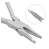 SHINEOFI Stainless Steel Eyeglass Nose Pad Plier Repair Tool for