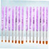 Healeved 14pcs Nail Art Brush Set Tips Gel Nail Painting