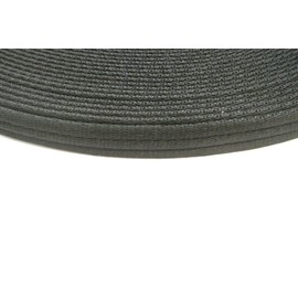 25mm Polyester Air Webbing Heavy Duty Strap For Backpacks Handles Bags Straps Dog Leads Collars (10 Metres, Black)