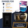 GREENCYCLE 2Pack Black Decora Rocker, 600W CFL/3-150W LED, 3-Way Dimming