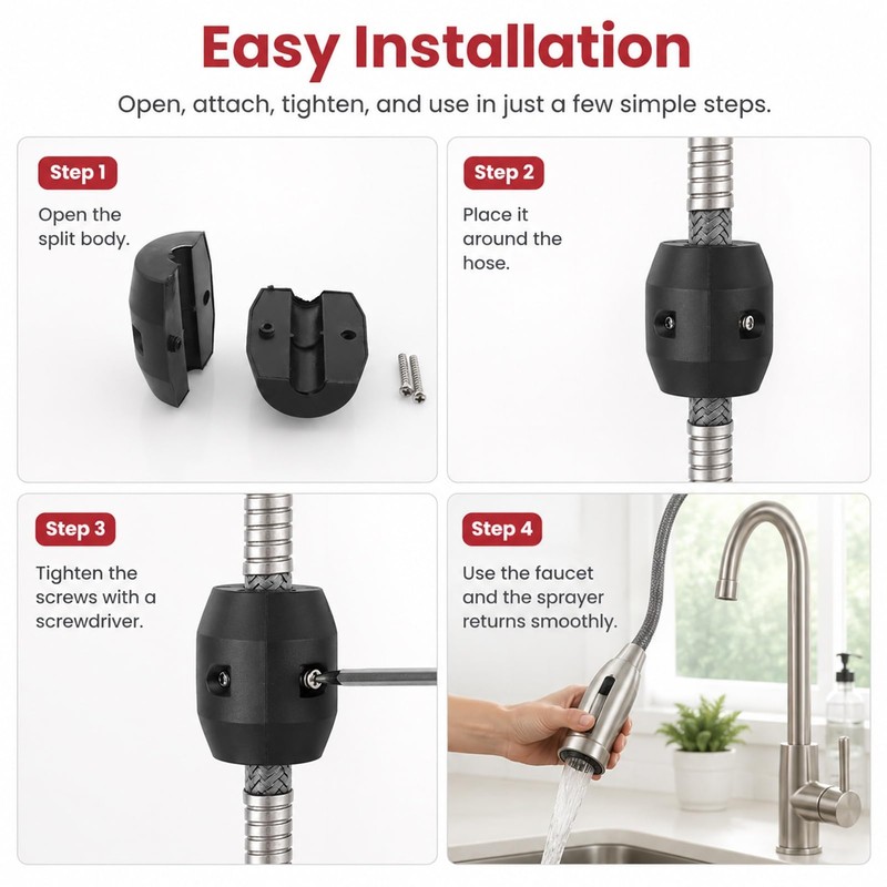 SYCOOVEN 7.1oz (200g/0.44lb) Pull Down Faucet Hose Weight Ball,Kitchen Sink