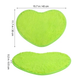WOFASHPURET Floor mat Soft Faux Fur Rug Indoor Floor Carpet Furry Heart Rug Room Decor Rug Rug Plush Bathroom Mats Shaggy Carpet Bedroom Doormat Furry Rug Bath Rug Decorate Heart-Shaped