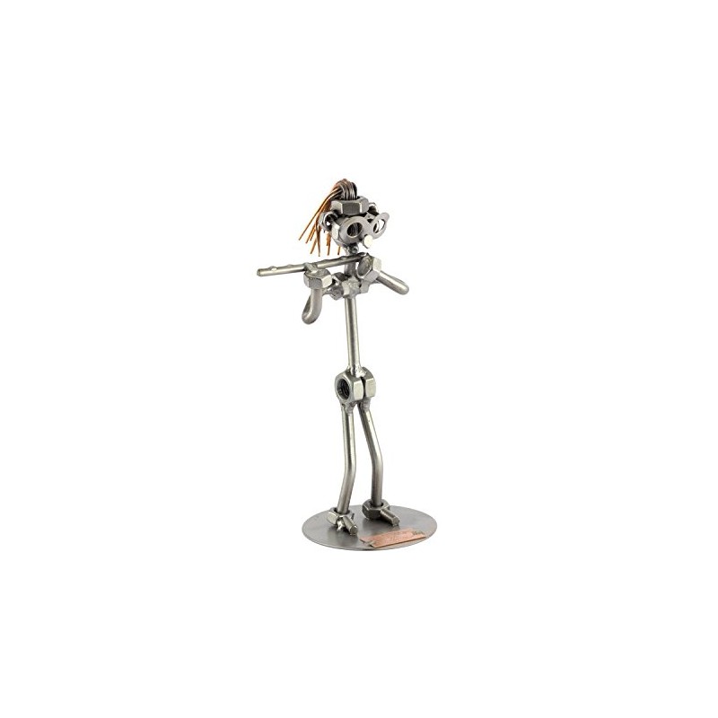 Steelman24 I Nuts and bolts sculpture Flute I Handmade ornaments