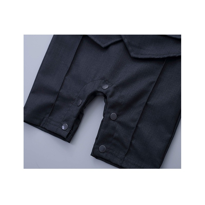 HMD - overol para bebé, diseño de esmoquin, color blanco,