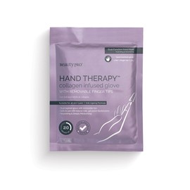 BeautyPro HAND THERAPY collagen infused glove with removable finger tips
