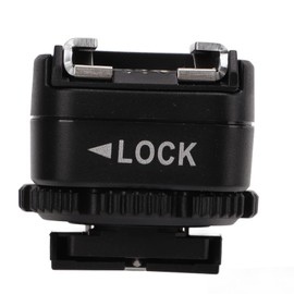 Hot Shoe Adapter, with Extra PC Sync Connection Port, Hotshoe Adapter, for Sony A73 A9 Series Camera to for Canon Flash Speedlite