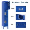 BUTISOW Lockers,Metal Locker, Lockers for Employees,Storage Locker with 3 Doors,