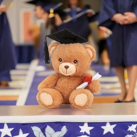 Deluxe Paws Gift Teddy Bears for Special Occassions, 100% Recycled (Graduation Bear)