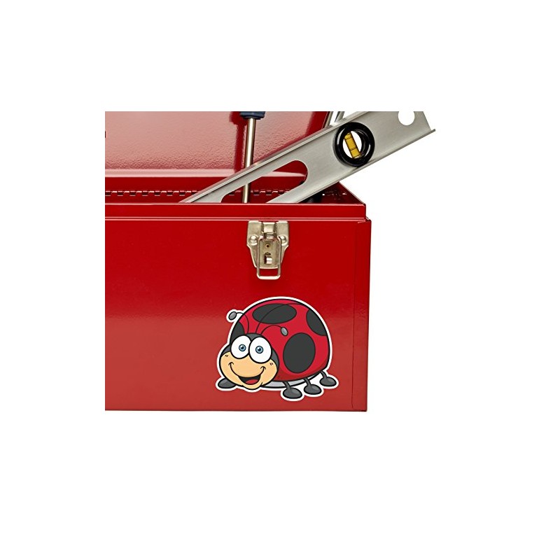 2 x 10cm Ladybird Ladybug Vinyl Sticker Bike Laptop Car