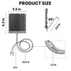 POWOXI 6V Solar Panel for Deer Feeder: 1.5W Waterproof Solar