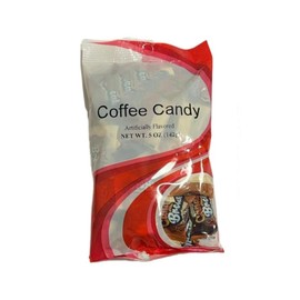 Coffee Candy, Original Coffee flavor Market Basket 5oz (Pack of 6) | 0 Trans Fat, 0 Cholesterol, Contains Caffeinee