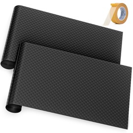 Wilaly Garage Floor Mat, Thickness Diamond Plate Vinyl Heavy Duty Parking Mat for Garage Floor, Golf Cart Parking, Water/Stain Resistant Floor Runner (2, 4x6.5FT)