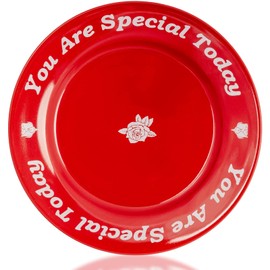 You Are Special Today Red Plate, Unique Ceramic Plate Gifts for Birthday, Wedding, Anniversary, Engagements, Holiday, Party, Graduations, Dinner, Celebration Occasions, Home Decor Keepsake, 10.5"