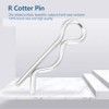 Akozon R Clips Splint Securing Pin Mounting Clip Bright Galvanised