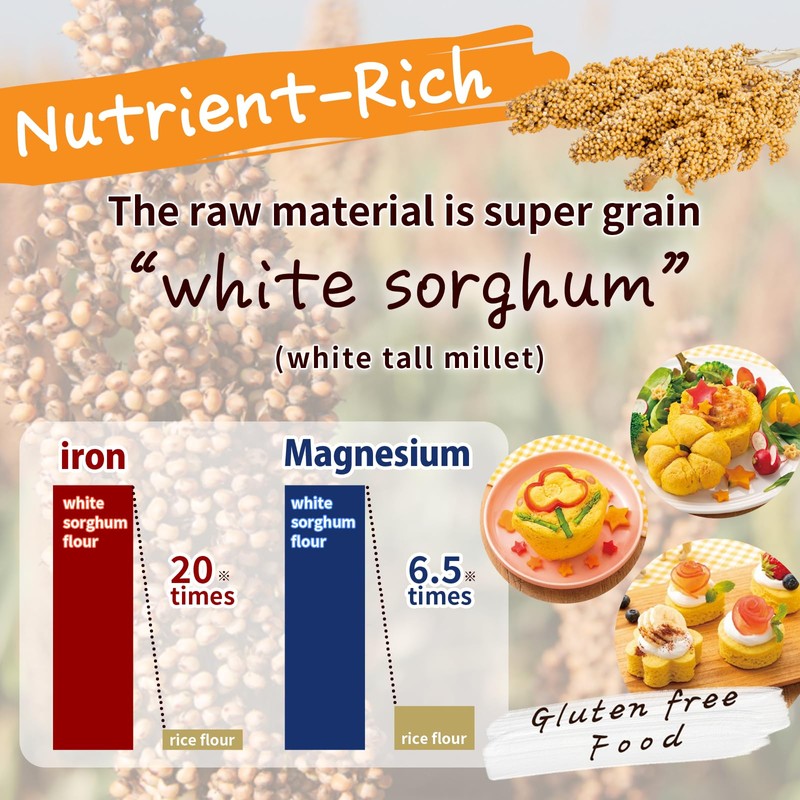 3 Packs (3 x 2.8oz) GMO-Free Japanese Steamed Bun Sorghum