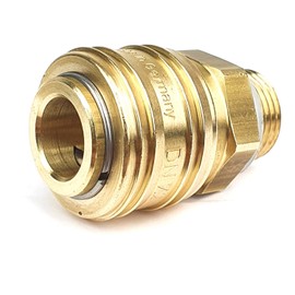Compressed Air Coupling Socket NW 7.2 G 1/8 Inch Compressed Air Coupling Plug Male Thread Brass Thread Plug