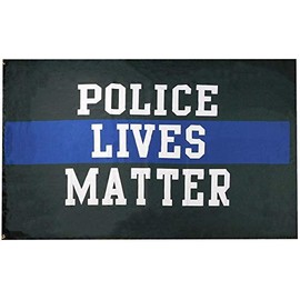 JumpingLight Police Lives Matter Thin Blue Line Premium 100D Poly Nylon 4x6 4x6 Flag Banner - Quality Flags