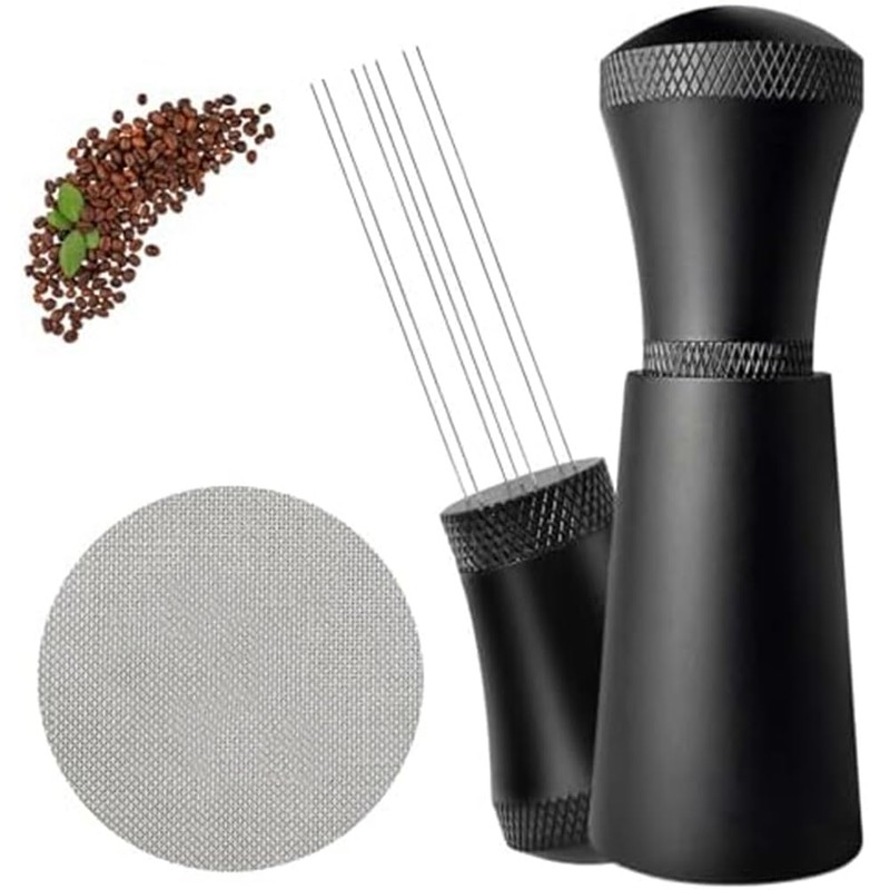 Yieidui 58mm WDT Tools Puck Screen Espresso Dosing Funnel Stainless
