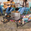 REDCAMP 35x16 Folding Grill Table for Outside with 2 Side