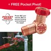 Pocket Hose Copper Head w/New Pocket Pivot Expandable Garden Hose