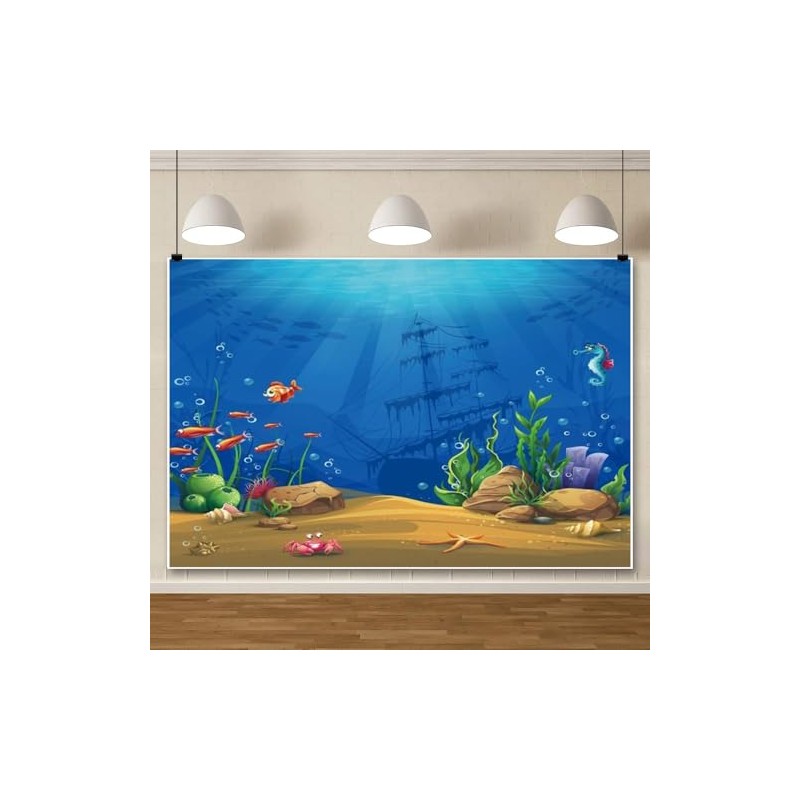 XMJJKUF Ocean Photography Backdrop 7x5ft Under The Sea Background Underwater