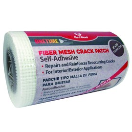 Red Devil 1226 Onetime Fiber Mesh Crack Patch 6" x 75' Wall Repair Fabric, 1-Pack, White