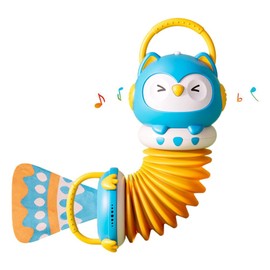 Cartoon Owl Accordion Baby Toy Preschool Music Enlightenment Accordion Baby Early Musical Instrument Educational Toys for Babies