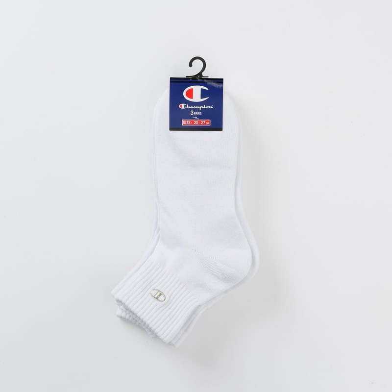 Champion C1-1706 Men's C1-1706 Quarter Length Socks, Gold Embroidery, Half