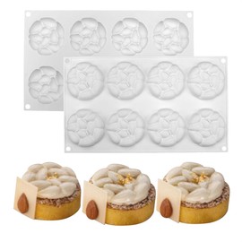 mostsom Chocolate Almonds Molds Silicone 8 Cavities Chocolate Candy Fondant Mold Mould for DIY Baker Soap Mold (Almonds G1_11.8x6.88x0.72inch)