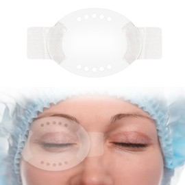 EDWERD Transparent Eye Protection Medium Cataract Surgery Recovery Cover Vented with Firm Tape for Post-operative Eye Recovery (C, 1 Piece)