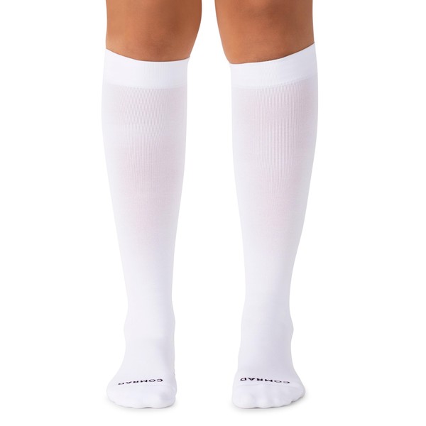 Comrad Nylon Knee High Socks - 15-20mmHg Graduated Compression Socks,