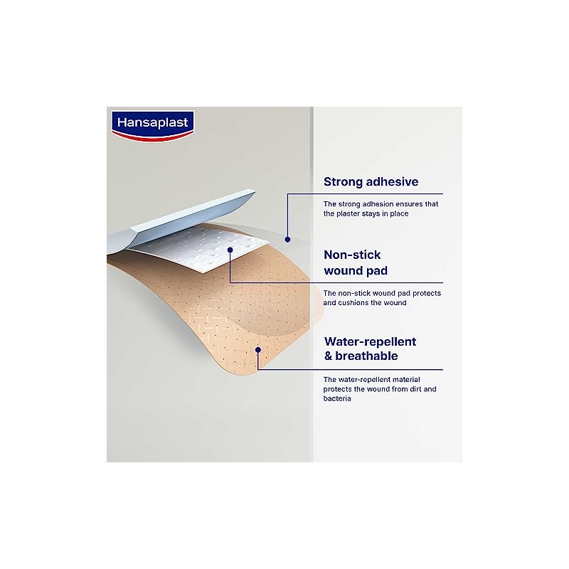 Hansaplast Universal Spots Plasters Water-Resistant and Strong Adhesion, 50 Strips