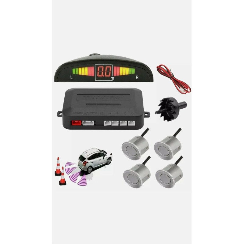 Ekylin 4 Parking Sensors LED Car Auto Backup Reverse Rear