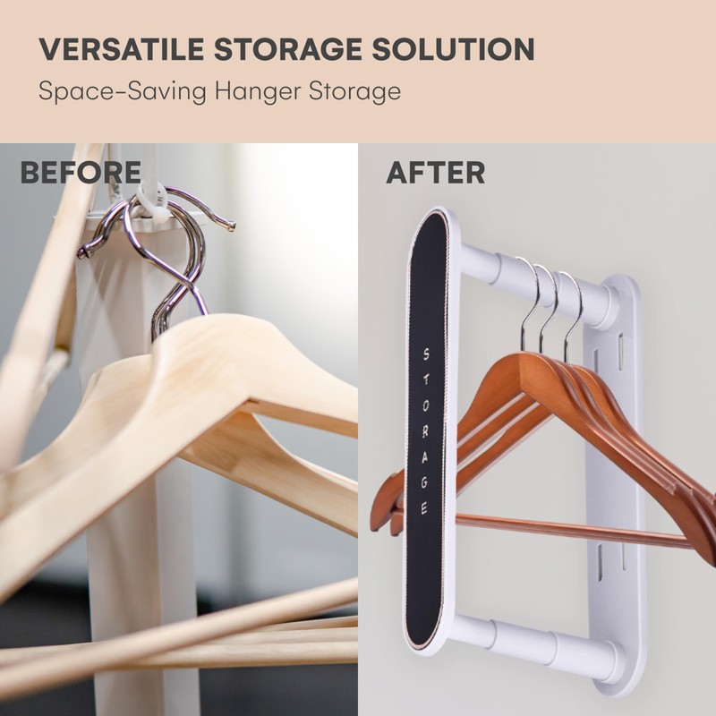 flybold Hanger Storage Rack - Hanger Organizer Stacker for Closet
